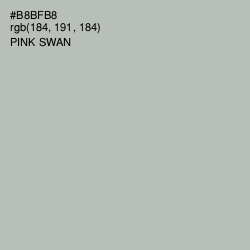 #B8BFB8 - Pink Swan Color Image